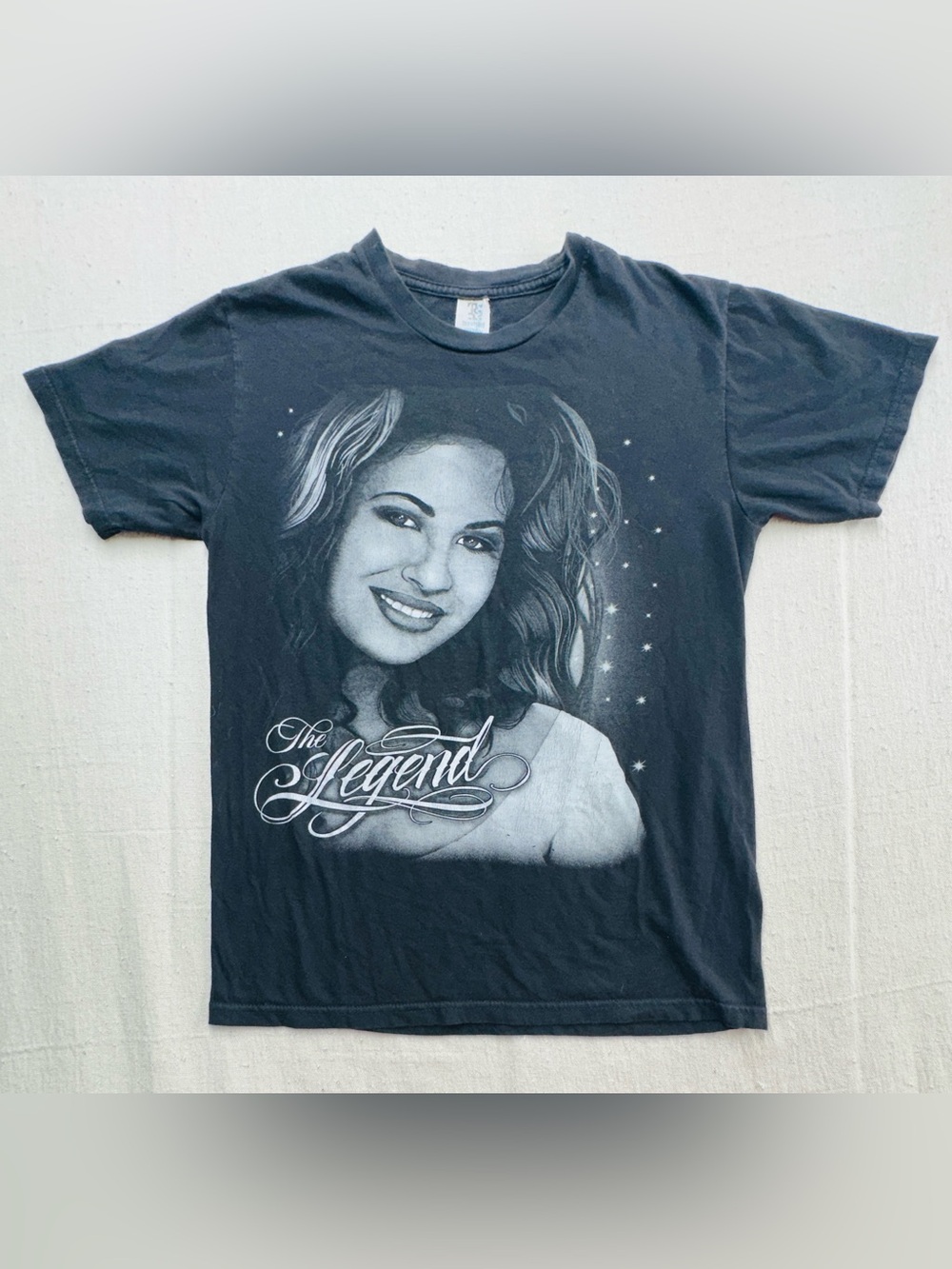 Selena The Legend Quintanilla Graphic Tee Black Men’s Small Music T-Shirt (e)